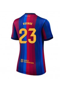 Barcelona Jules Kounde #23 Jalkapallovaatteet Naisten Kotipaita 2026-27 Lyhythihainen